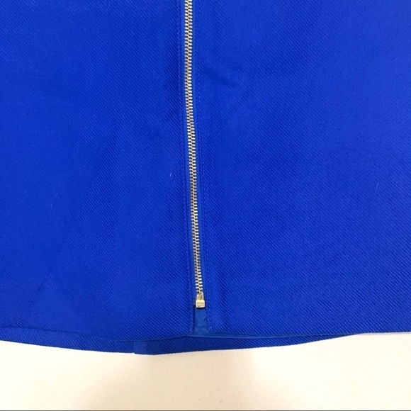 NWT EXPRESS Royal High Waist Zip Up Mini Skirt 0 - Picture 6 of 9